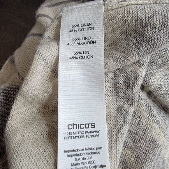 Chico's Long Line Cardigan with One Button Closure. Size 0. - Picture 8 of 9